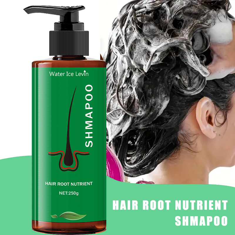 Hair Care Natural Ingredients - แชมพูบำรุงรากผม 250 กรัม สูตรเพิ่มความชุ่มชื้นสำหรับผมธรรมดา ดูแลเส้นผมทุกวัน ดีไซน์ขวดเรียบหรู