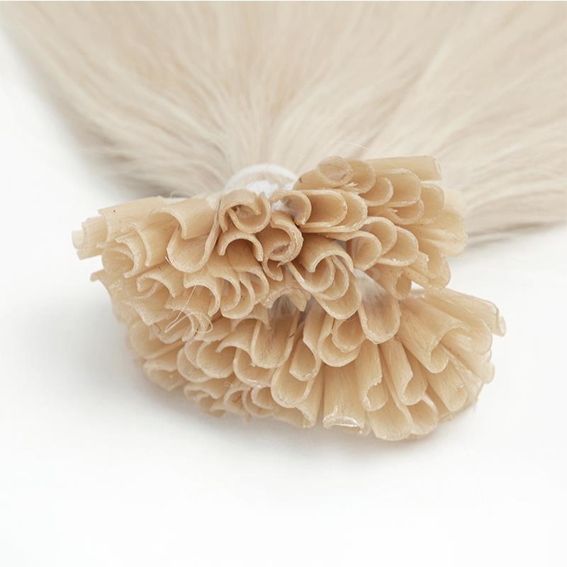 Hair Care Keratin - ปลายที่ยืดผมเป็นเม็ดกาวสำหรับต่อเล็บผมต่อมนุษย์สีขาวสีบรอฟติ้งสำหรับต่อเล็บขนาด12-24นิ้ว50ชิ้น