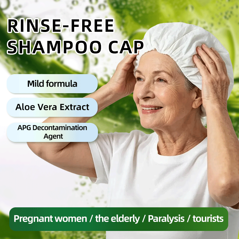 Hair Care Hospital - หมวกแชมพูแบบใช้แล้วทิ้ง ไม่ต้องใช้น้ำ ผสมว่านหางจระเข้ บำรุงหนังศีรษะ ให้ความสดชื่น ไม่ต้องล้างออก