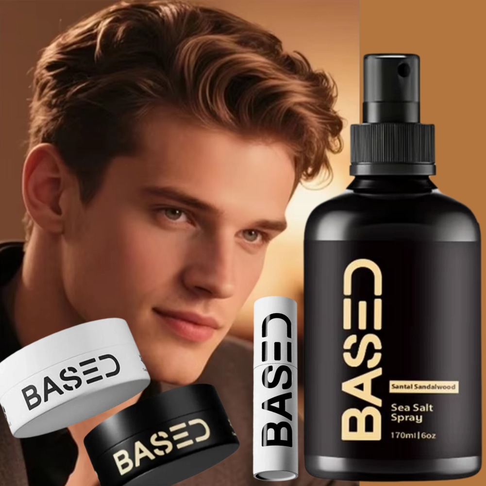 Hair Care Formulation - แว็กซ์จัดแต่งทรงผม BASDE แบบแท่ง เกลือทะเล สเปรย์จัดแต่งทรงผมสำหรับผู้ชาย ให้ผมอยู่ทรง