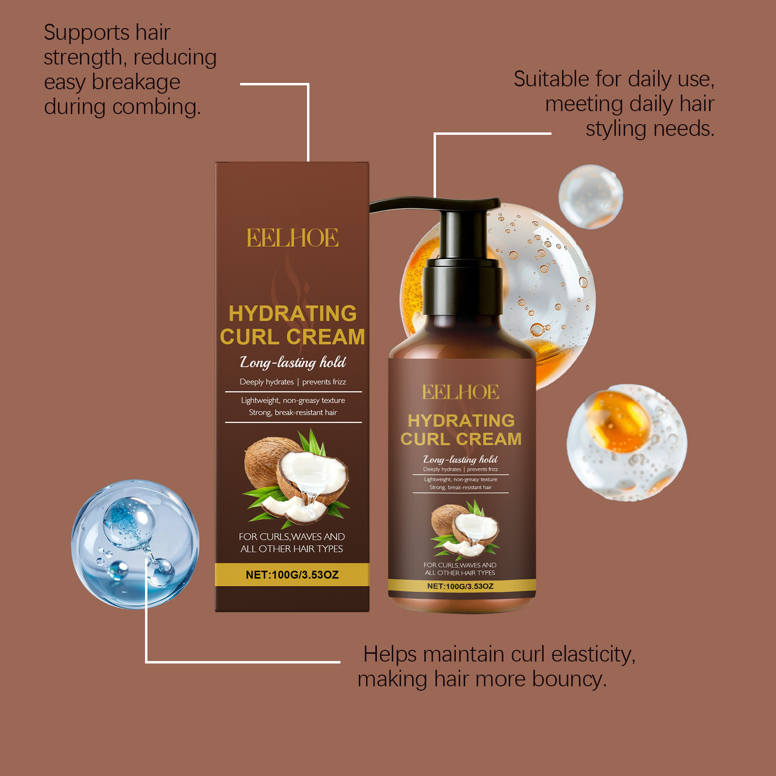 ครีมจัดแต่งทรงผมสำหรับผมหยิกแล - Hair Care Cream บทวิจารณ์และราคา