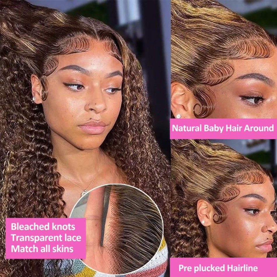 วิกผมไฮไลท์ออมเบร 427 สีน้ำผึ้ - Lace Front Wig บทวิจารณ์และราคา