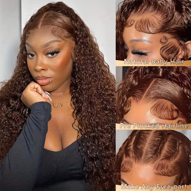 วิกผมหน้าผากลูกไม้แบบใสสีน้ำตา - Lace Front Wig บทวิจารณ์และราคา