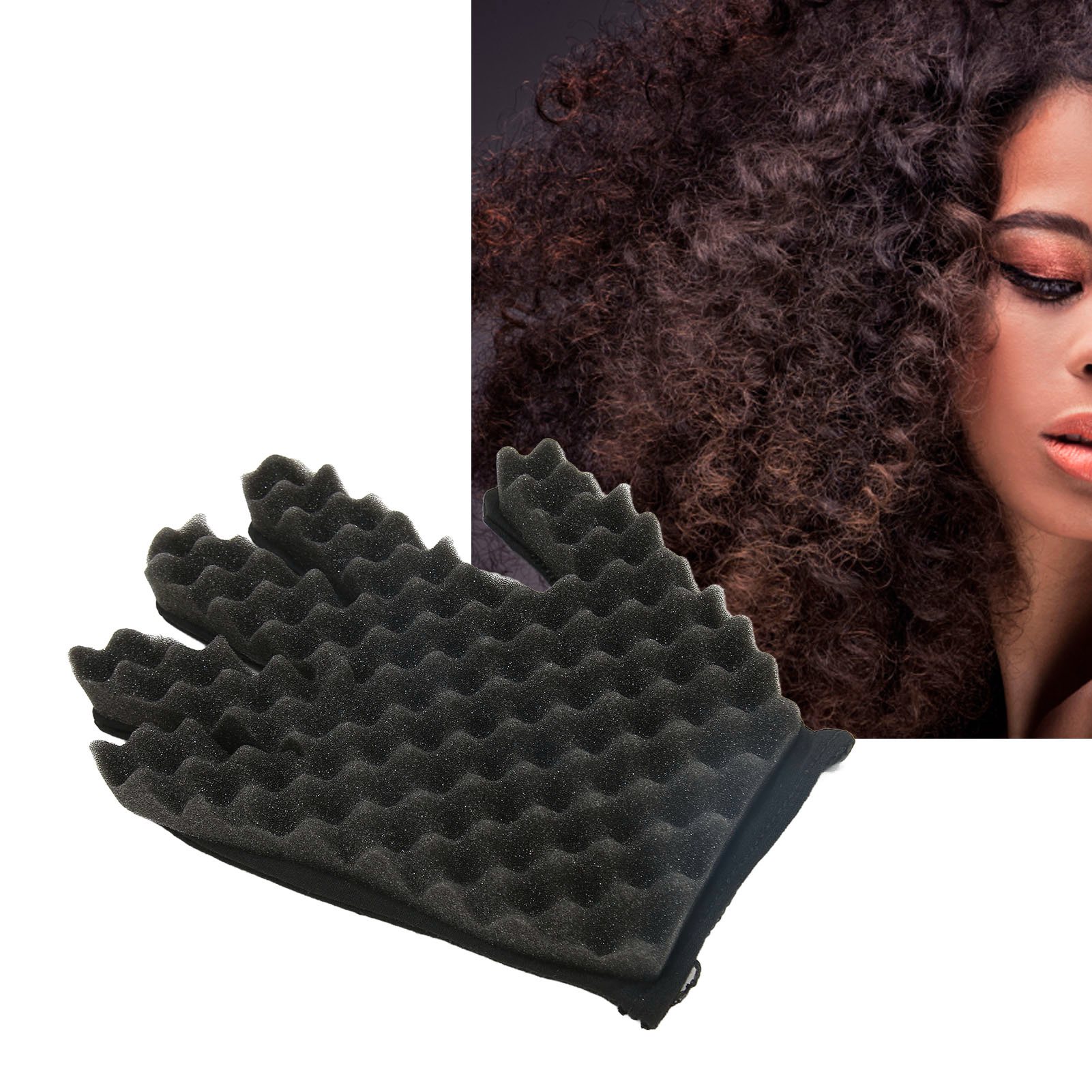 ถุงมือฟองน้ำสำหรับม้วนผม ฟองน้ - Twist Sponge Coil บทวิจารณ์และราคา