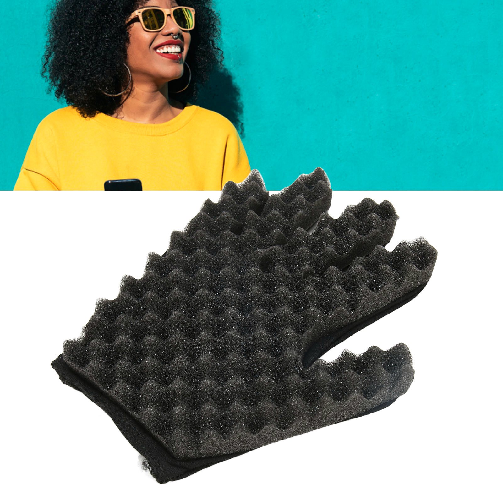 ถุงมือฟองน้ำสำหรับม้วนผม ฟองน้ - Twist Sponge Coil บทวิจารณ์และราคา