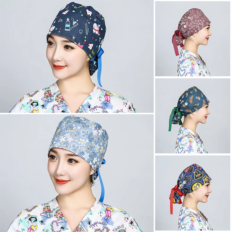 หมวกผ่าตัดพิมพ์ลาย ผ้าฝ้าย สำห - Hair Care Hospital บทวิจารณ์และราคา