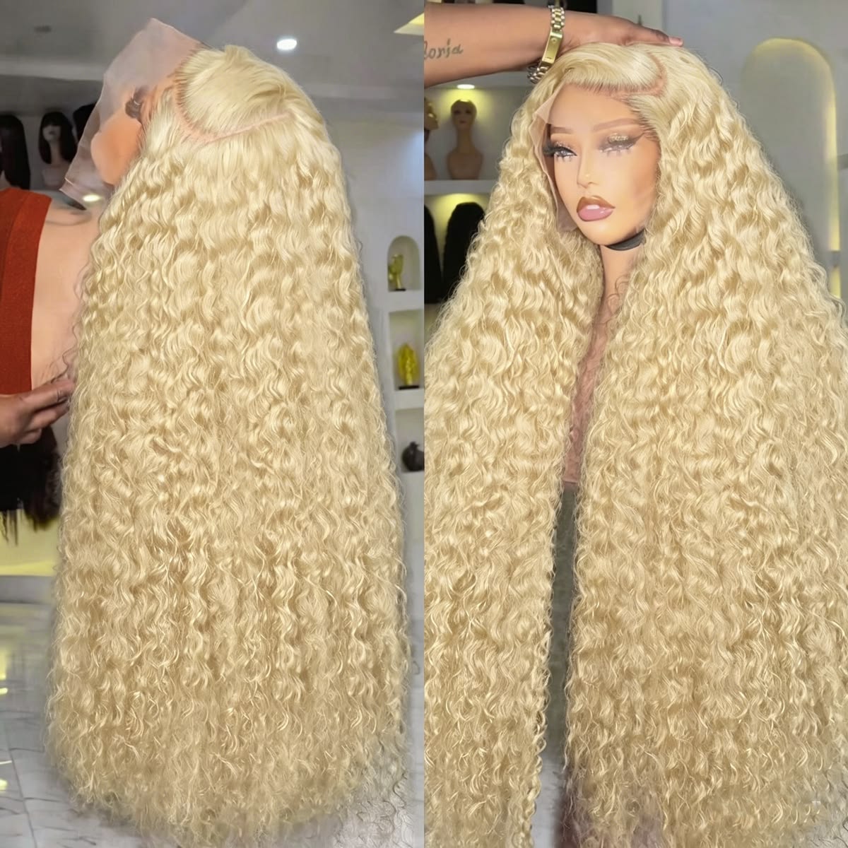วิกผมลอนลึก 613 แบบ 13x6 HD Wa - Lace Front Wig บทวิจารณ์และราคา