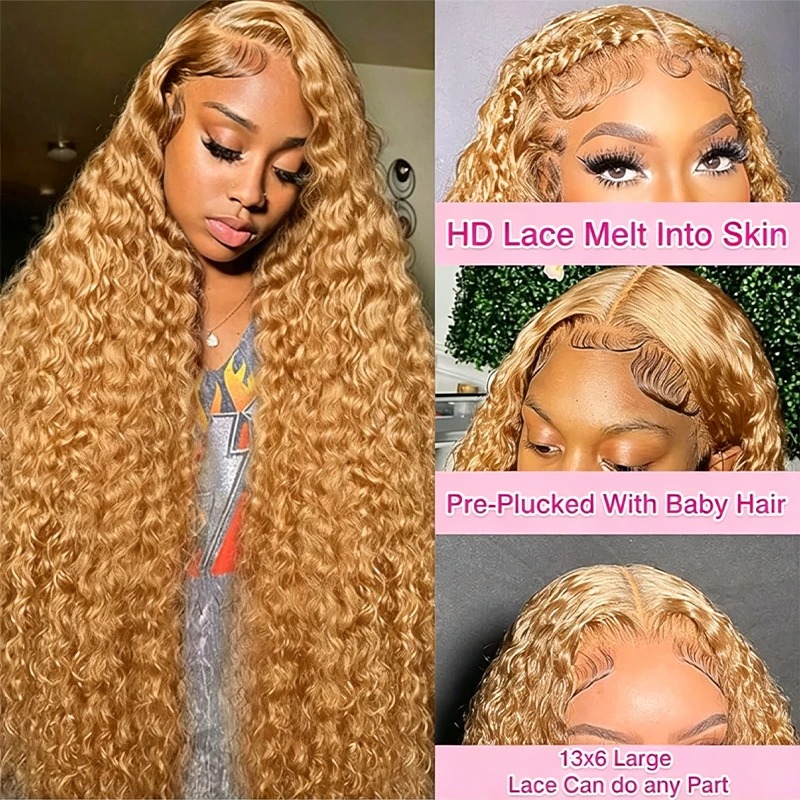 วิกผมสีบลอนด์น้ำผึ้งขนาด 34 38 - Lace Front Wig บทวิจารณ์และราคา