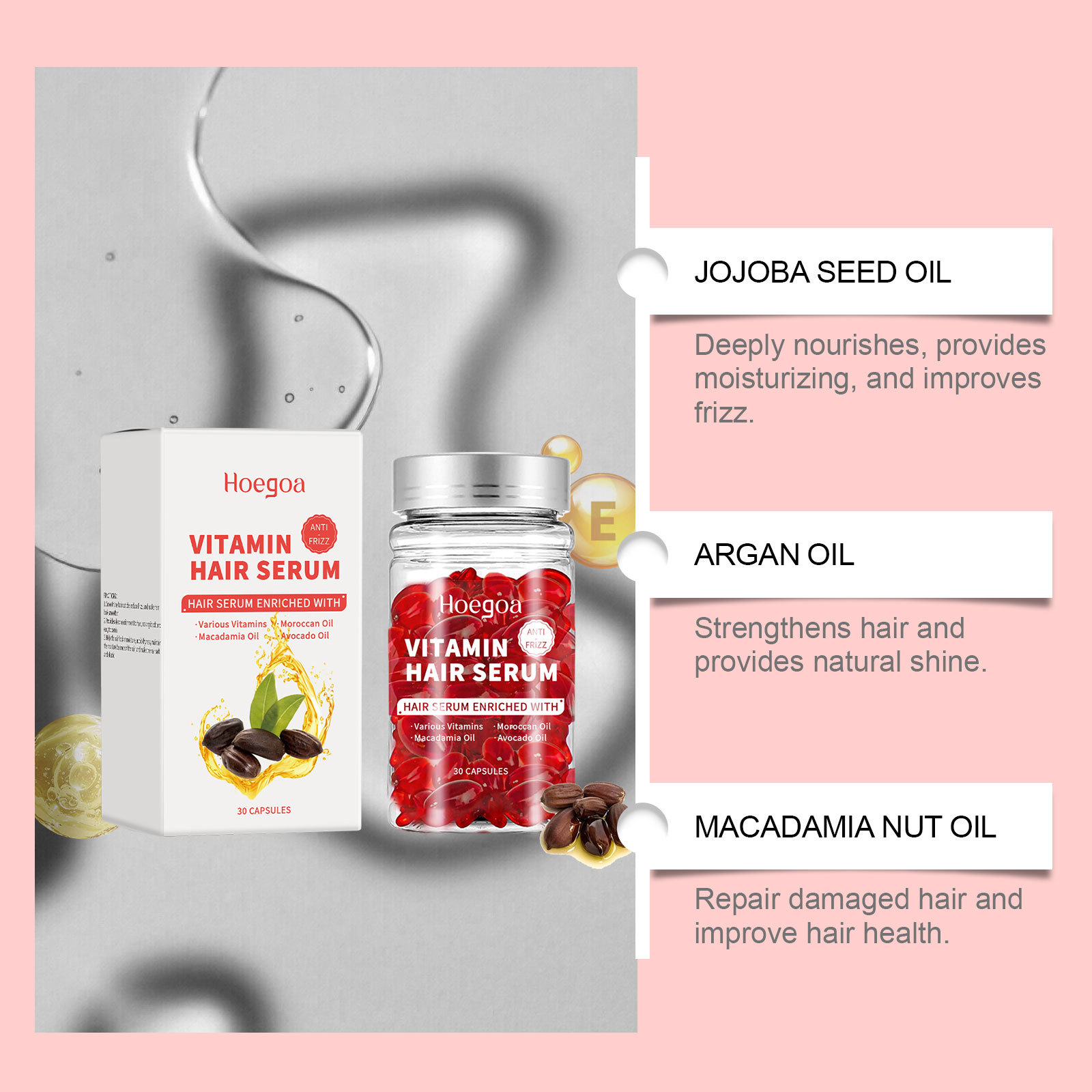 วิตามินเซรั่มบํารุงเส้นผมแคปซู - Hair Care For Hair Growth บทวิจารณ์และราคา