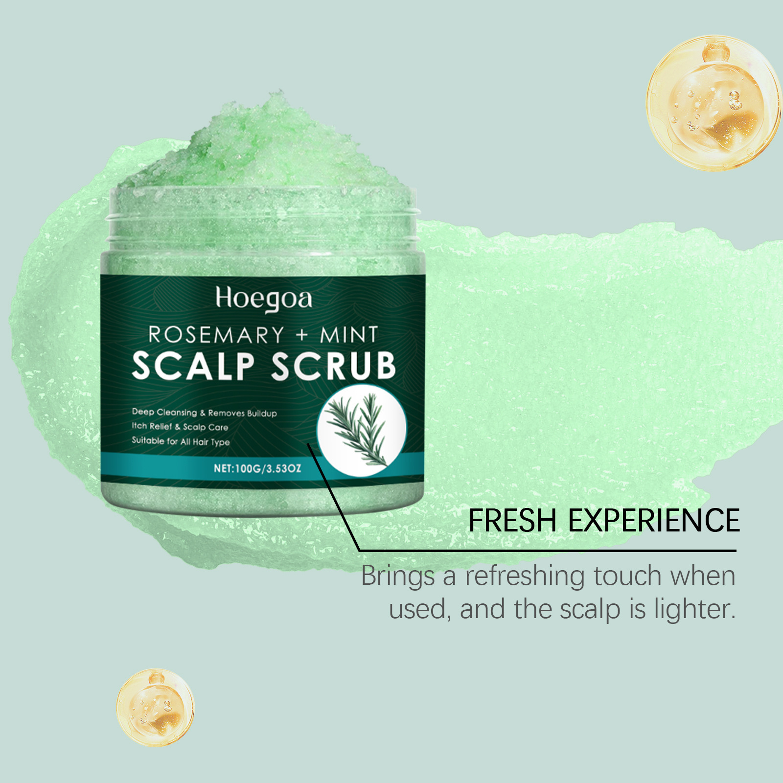 สครับหนังศีรษะโรสแมรี่พร้อมหวี - Hair Care Dandruff บทวิจารณ์และราคา